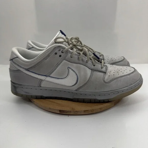 Nike Dunk Low Shoes Mens Size 11 Gray Leather Low Top Sneakers DX3722-001 - Picture 5 of 10